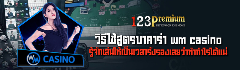 วิธีใช้สูตรบาคาร่า wm casino รู้จักเล่นให้เป็นเวลารังรองเลยว